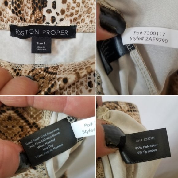 Boston Proper Python Print Pull-on Legging - Picture 2 of 3